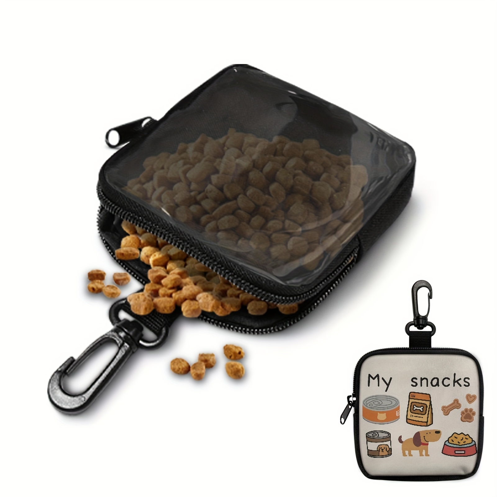 Food Snacks For Camping - Draagbare hondensnoepjeszak, voedselopslagdispenser voor hondentraining, multifunctionele