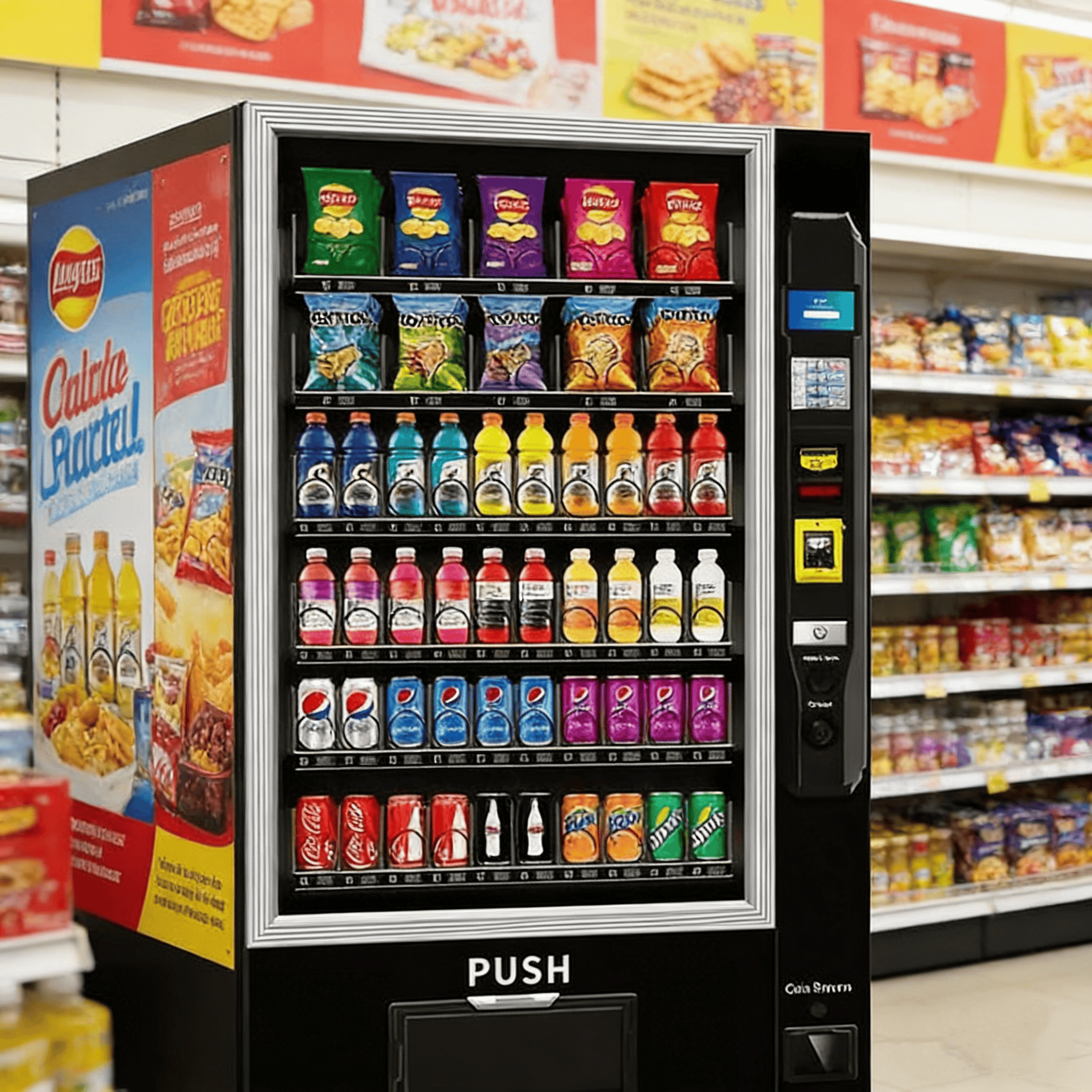 Food Snacks Vending Machine - Hotselling 24 uur grote capaciteit gepersonaliseerde