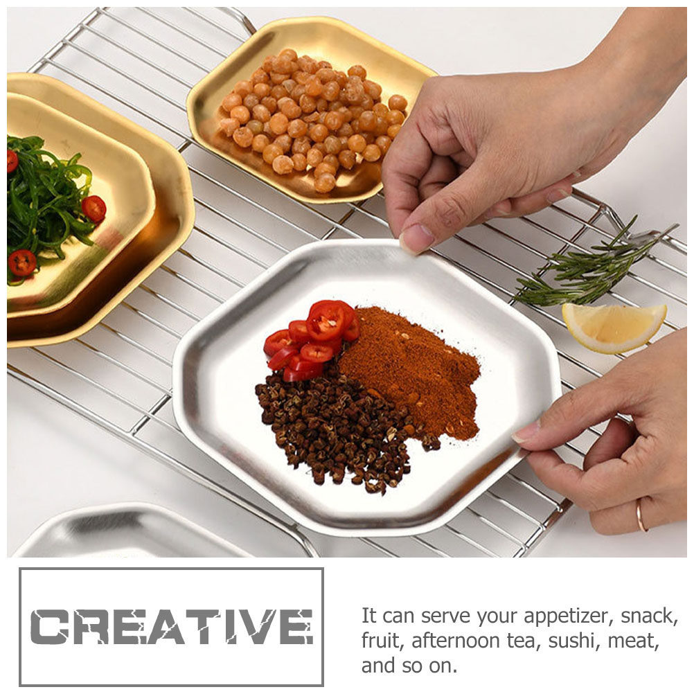 Food Snacks Easy - 2 Stuks Tarwe Roestvrij Staal Achthoekige