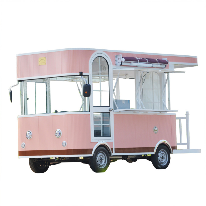 Fast Food With Snacks - OEM Fastfood ijs mobiele foodtruck aanhanger
