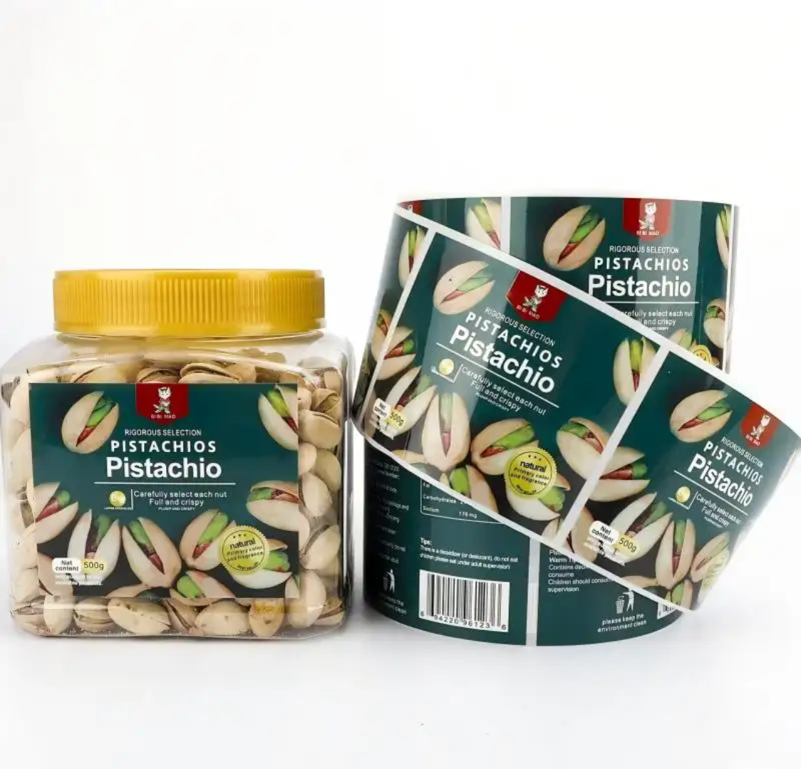 Food Snacks Packaging - Op maat gemaakte snackstickers, noten, gedroogd