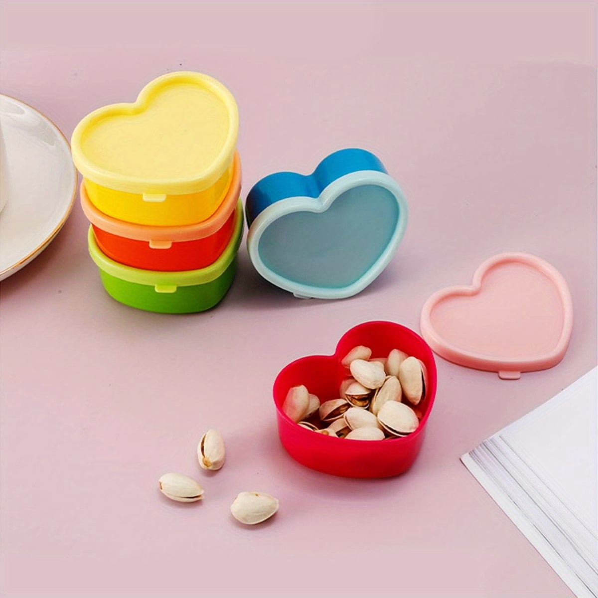 Food Snacks Packaging - 5PCS Mini Lunchbox Condiment Opbergdoos Met