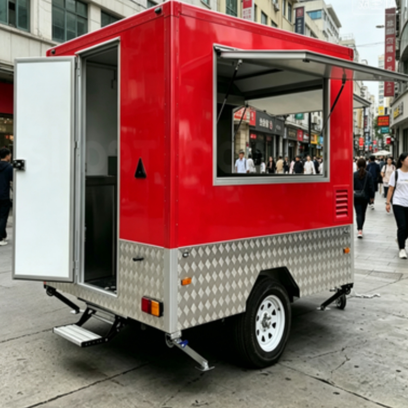 Fast Food With Snacks - Fastfood mobiele keuken, concessietrailer, foodtruck, volledig