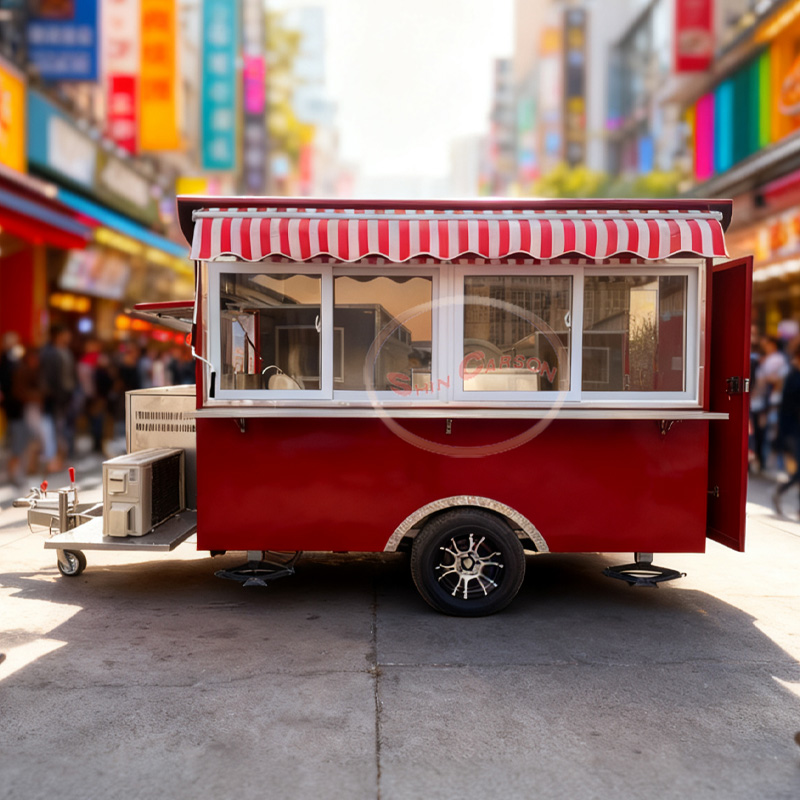 Food Snacks For Camping - Mobiele foodtruck, multifunctionele foodtruck, mobiel kampeervoertuig,