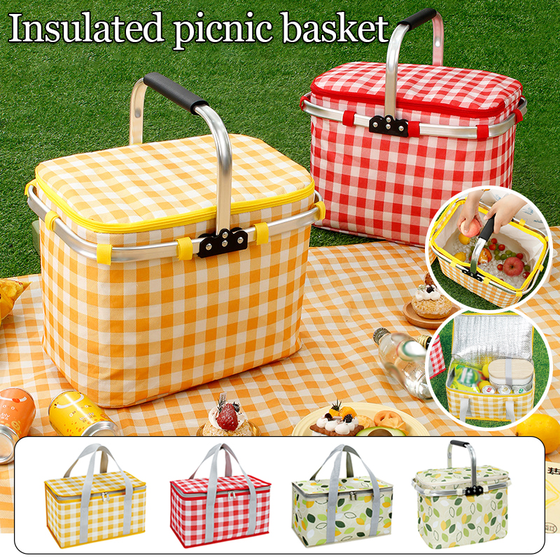 Food Snacks For Camping - Retro Pastorale Lunchtas Opvouwbare Outdoor Camping