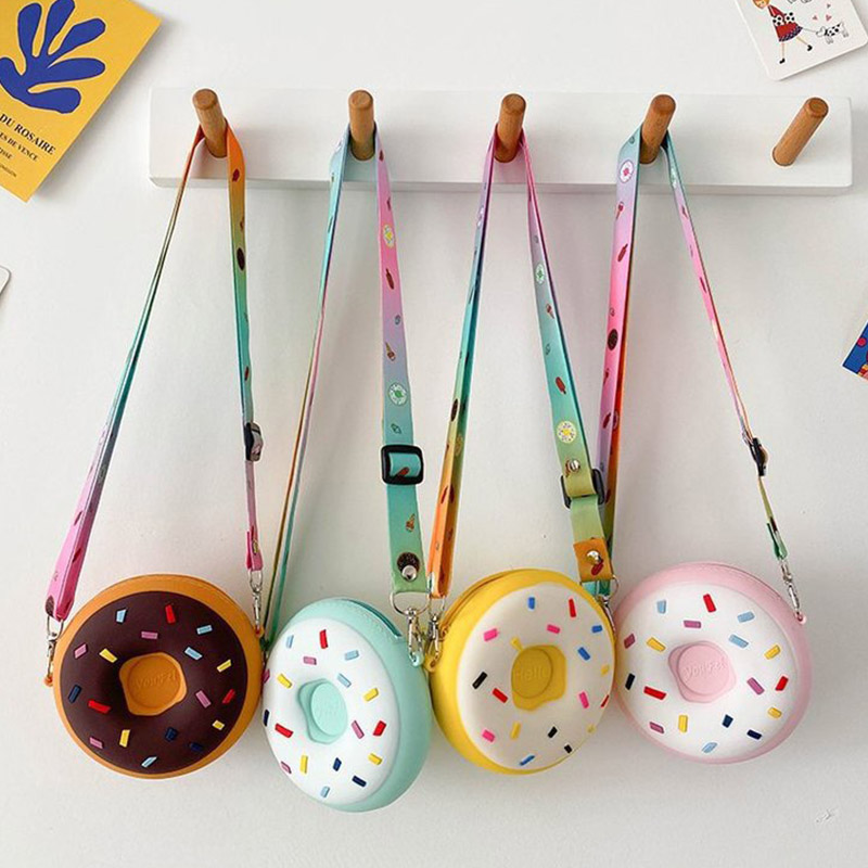Food Snacks Packaging - Leuke Donut Girl Crossbody Tassen Siliconen