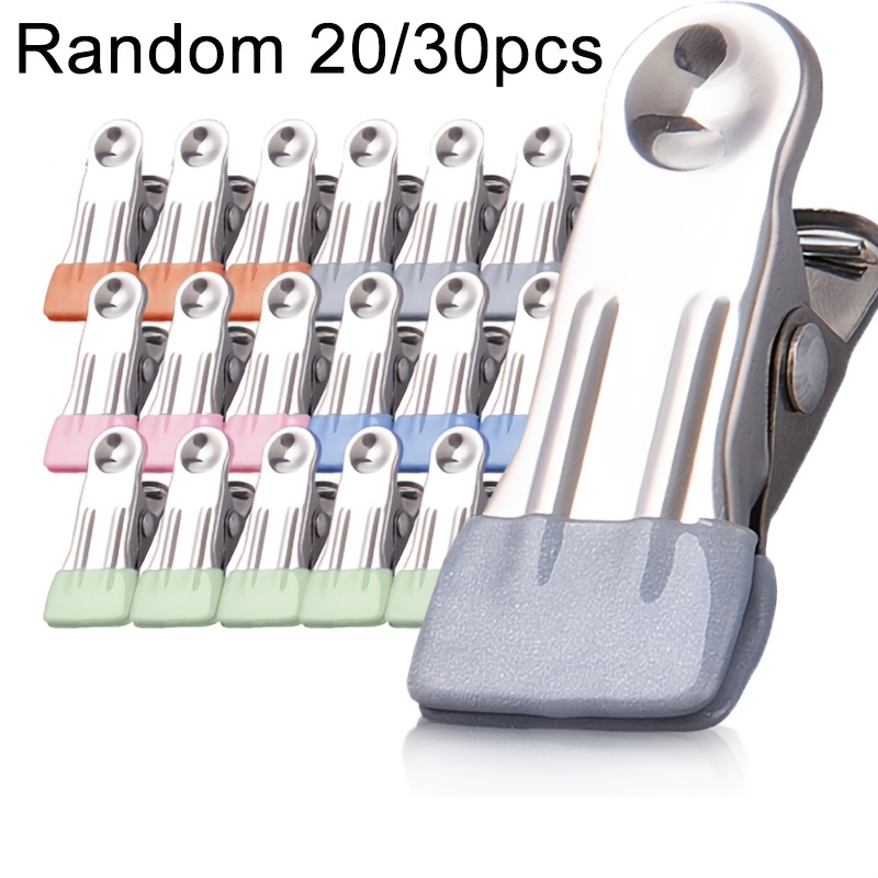 Food Snacks Packaging - 20/30 stuks roestvrijstalen kledingclips voor wasgoed