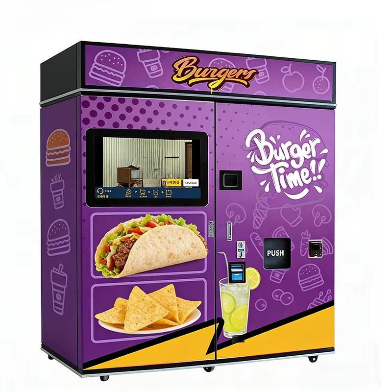 Food Snacks Vending Machine - Geoptimaliseerde fastfood-automaat met magnetron, SDK, hamburger
