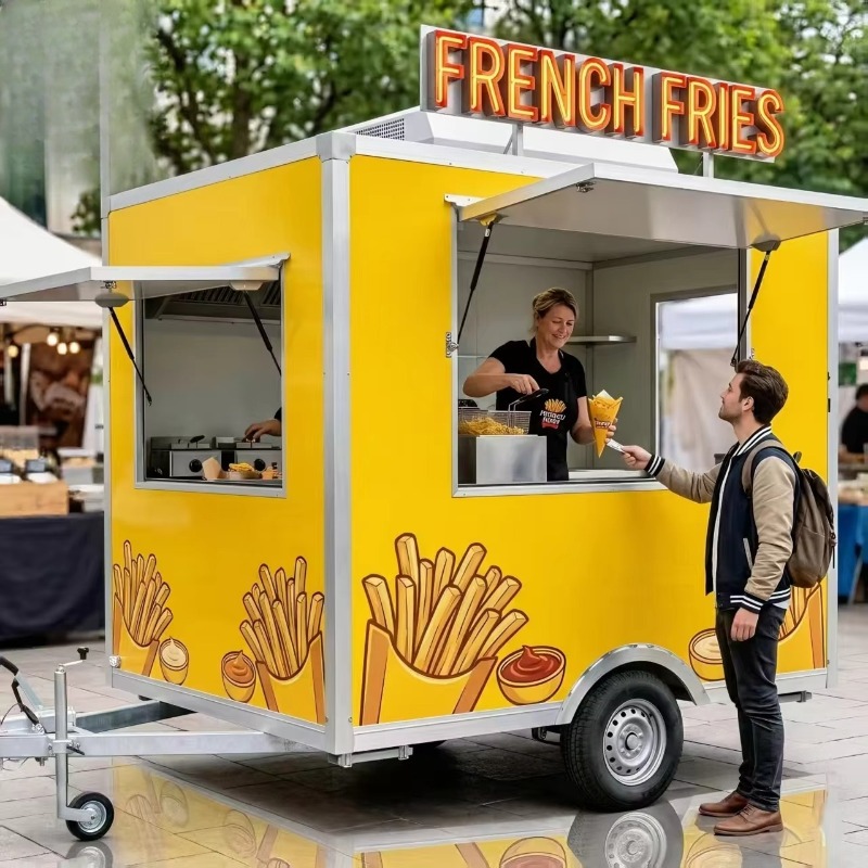 Food Snacks Easy - Mobiele snackkar met wielen, makkelijk te