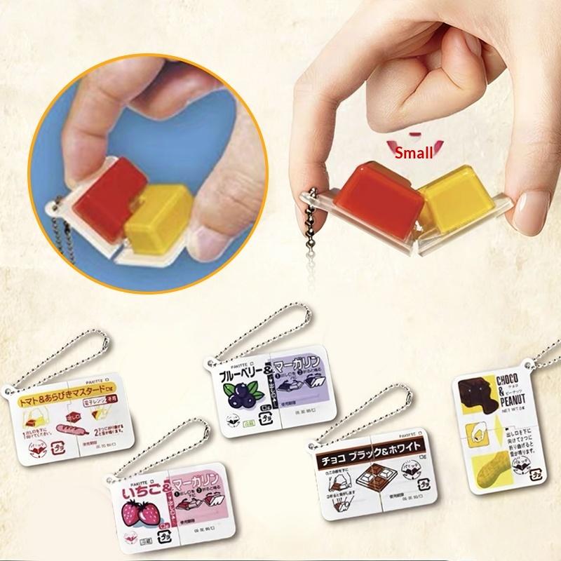 Food & Snacks Coloring - Mini Jam Snap Fidget Speelgoed, Voedselthema,