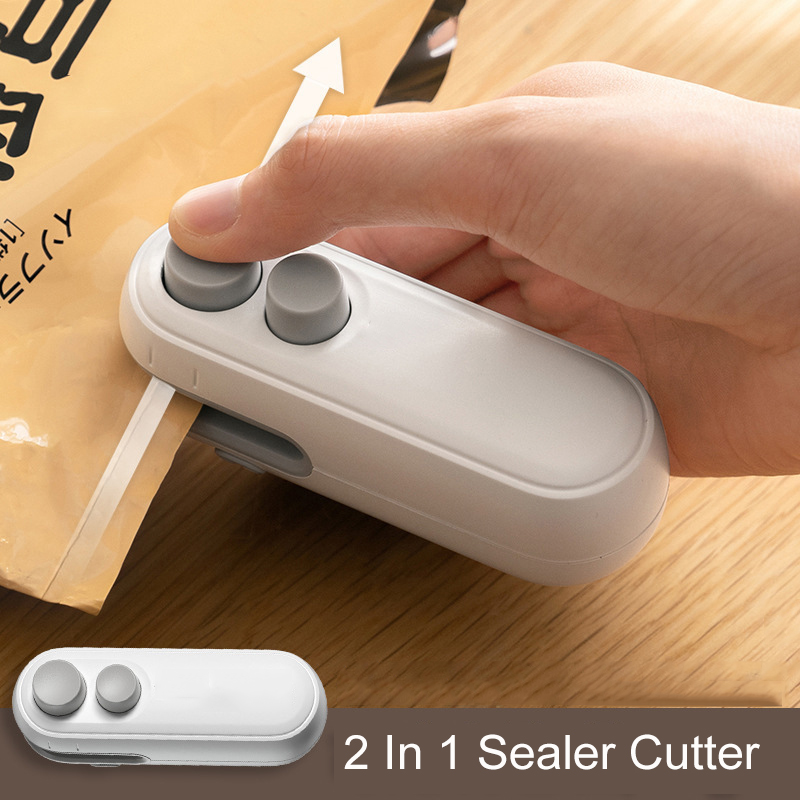 Food Snacks Packaging - 2-in-1 Mini Zakjes Sluitapparaat & Cutter,