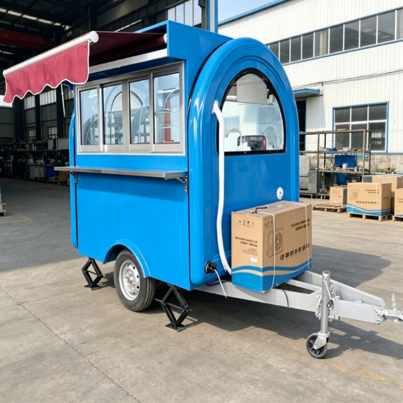 Fast Food With Snacks - Hotdogkraam, cateringkar, snackwagen, multifunctionele eetkar, mobiele