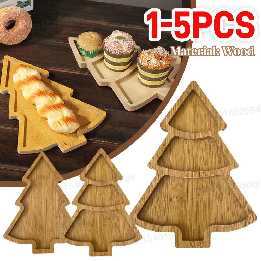 Houten Kerstboom Bord Dienblad - Food Snacks Restaurant recensie en prijs