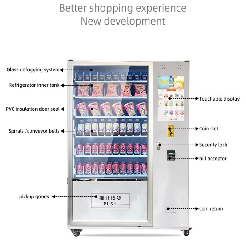 Geavanceerde automatische snac - Food Snacks Vending Machine recensie en prijs