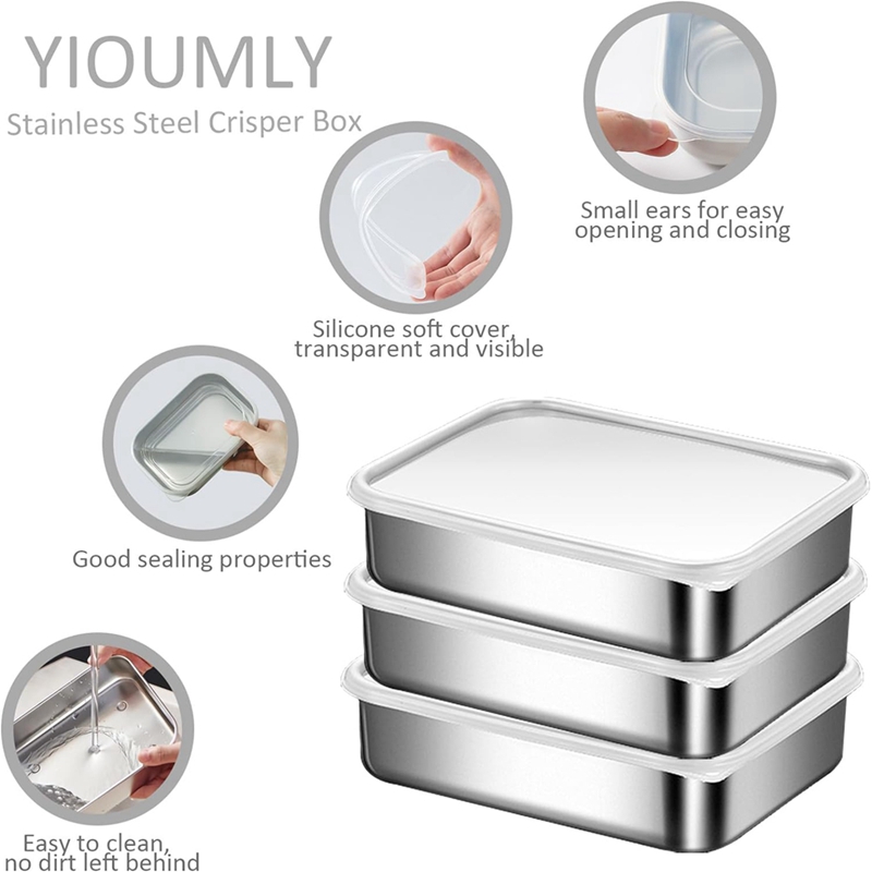 RVS containers voor voedselops - Food & Snacks Coloring recensie en prijs
