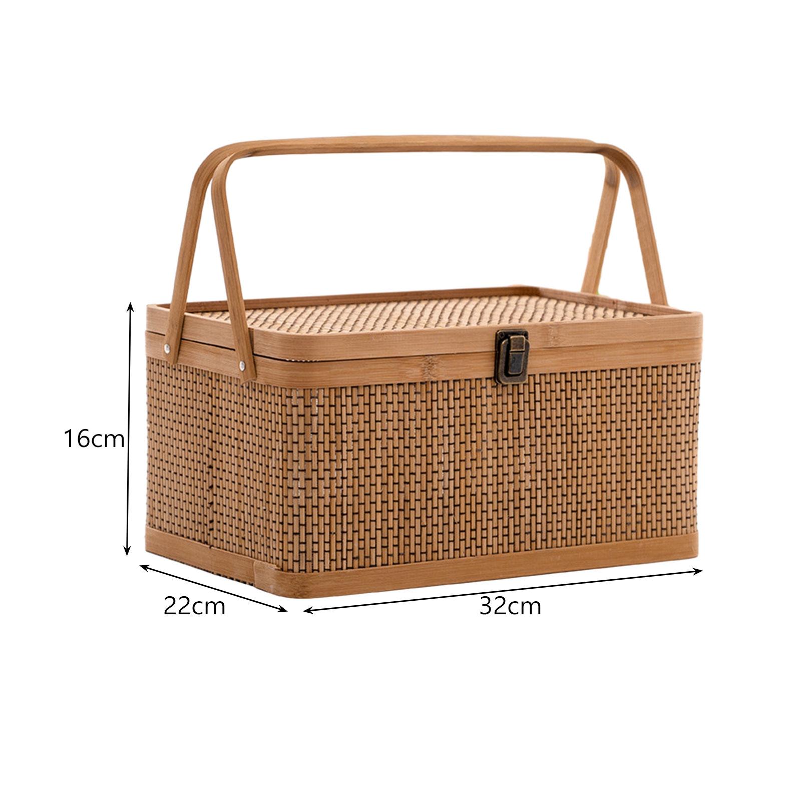 Handgemaakte bamboe picknickma - Food Snacks Hamper recensie en prijs