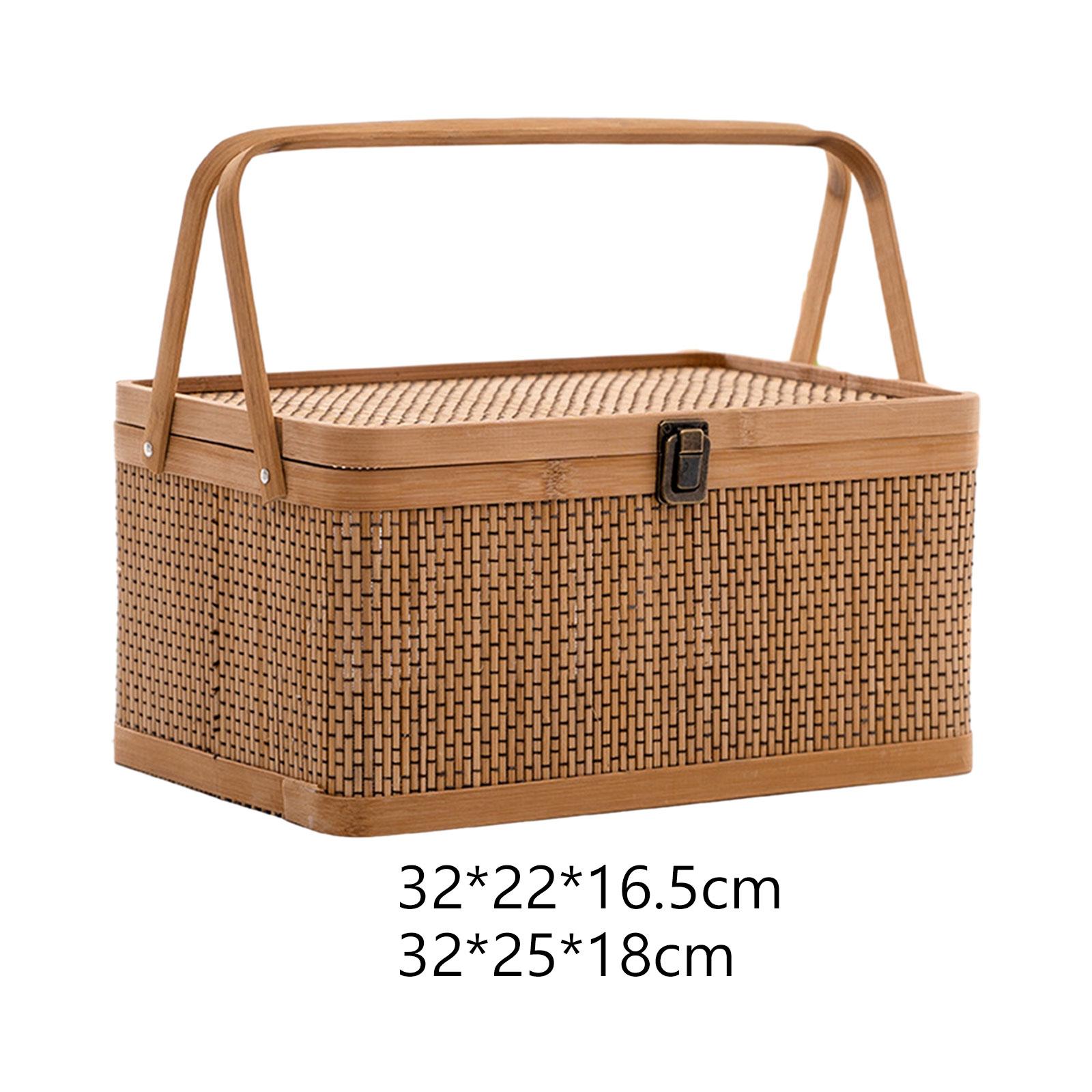 Handgemaakte bamboe picknickma - Food Snacks Hamper recensie en prijs