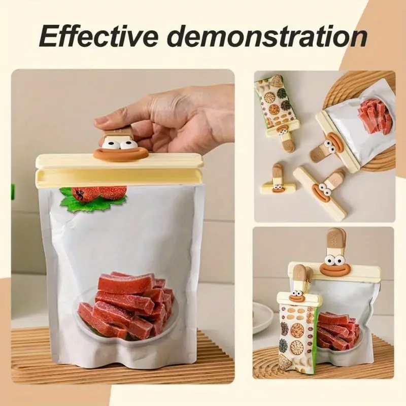 Set van 4 voedselzakclips (1 g - Food Snacks Restaurant recensie en prijs