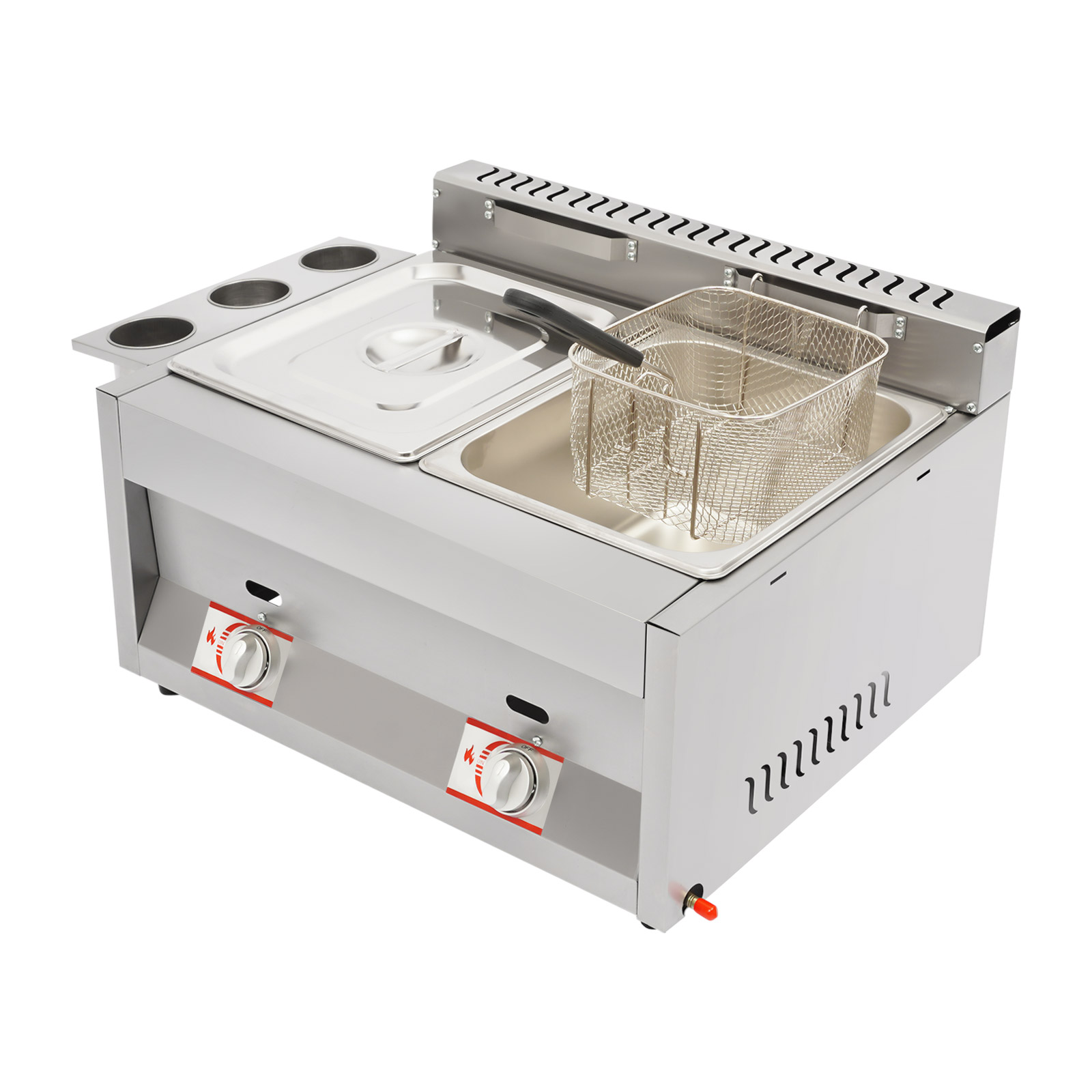 Commerciële friteuse met 2 tan - Fast Food With Snacks recensie en prijs