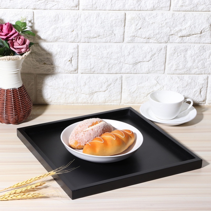 Vierkant houten thee koffie sn - Food Snacks Restaurant recensie en prijs