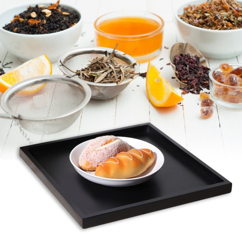 Vierkant houten thee koffie sn - Food Snacks Restaurant recensie en prijs