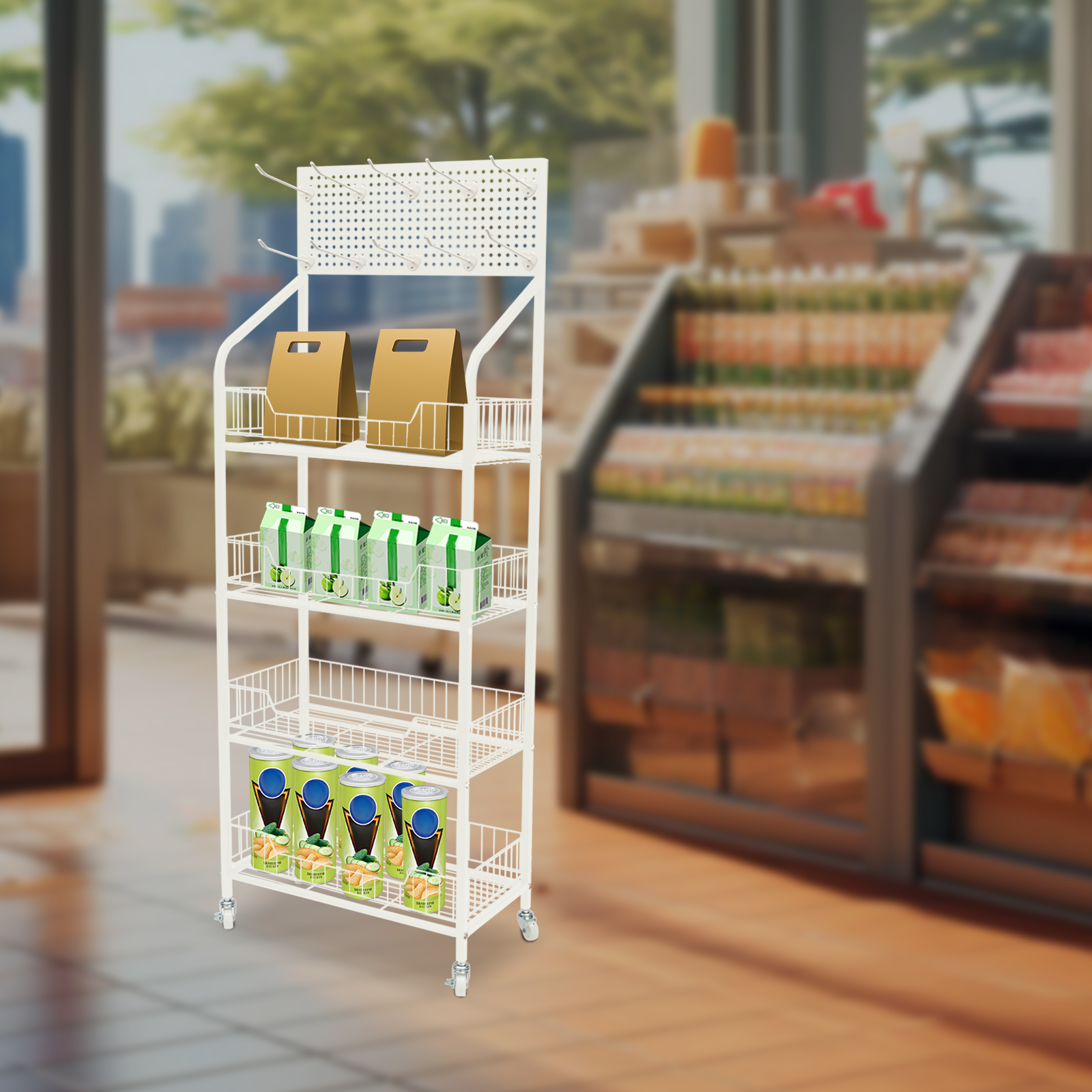 4-laags commerciële winkeldisp - Food Snacks High In Iron recensie en prijs
