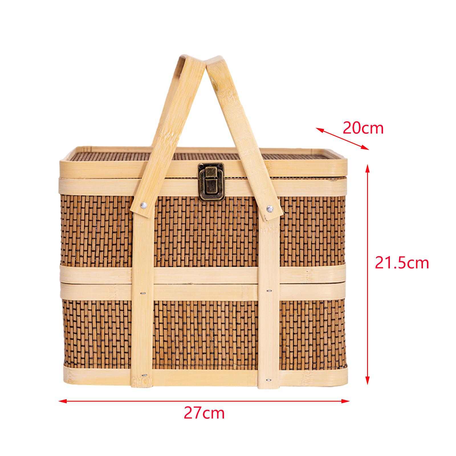Geweven picknickmand, voedselo - Food Snacks Hamper recensie en prijs