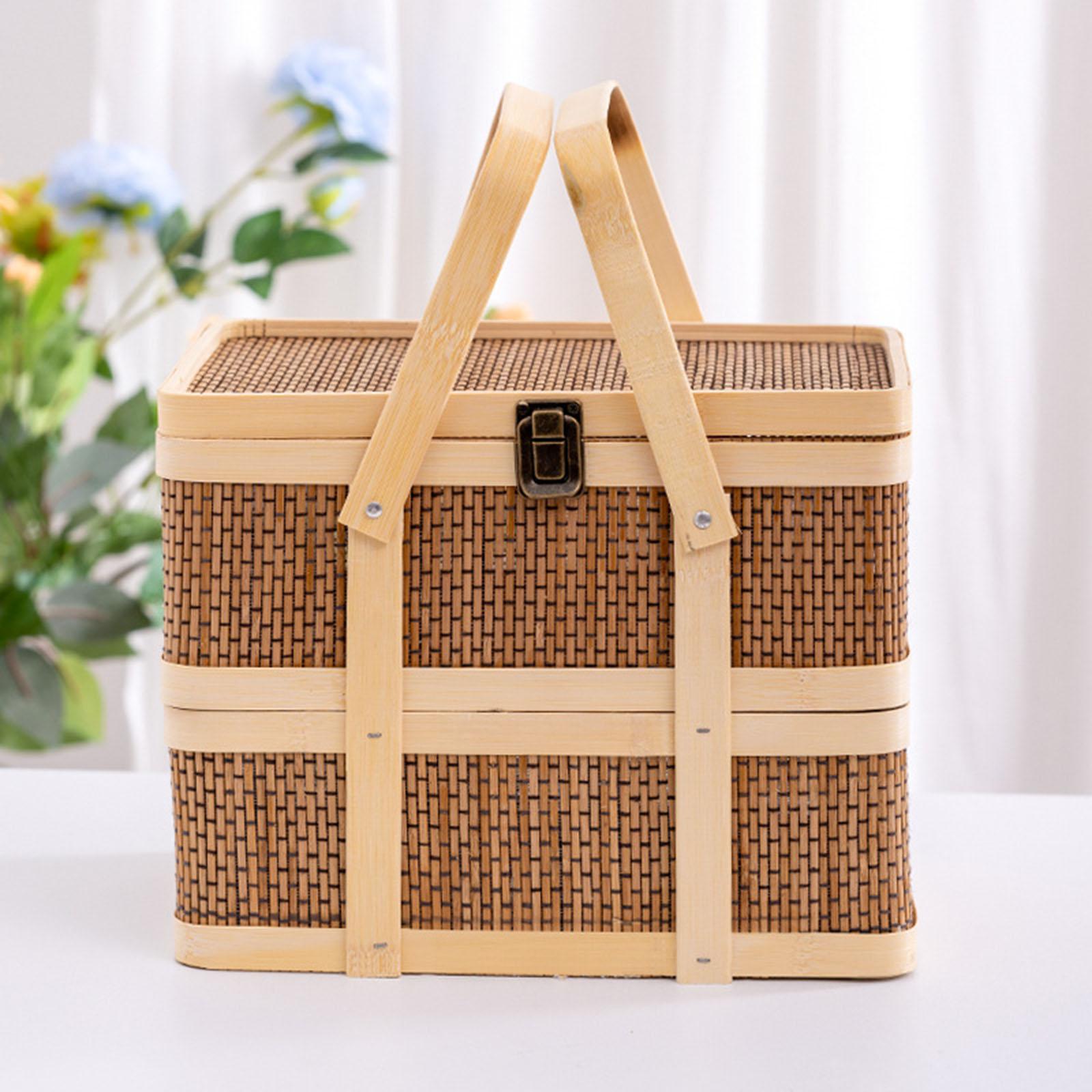 Geweven picknickmand, voedselo - Food Snacks Hamper recensie en prijs