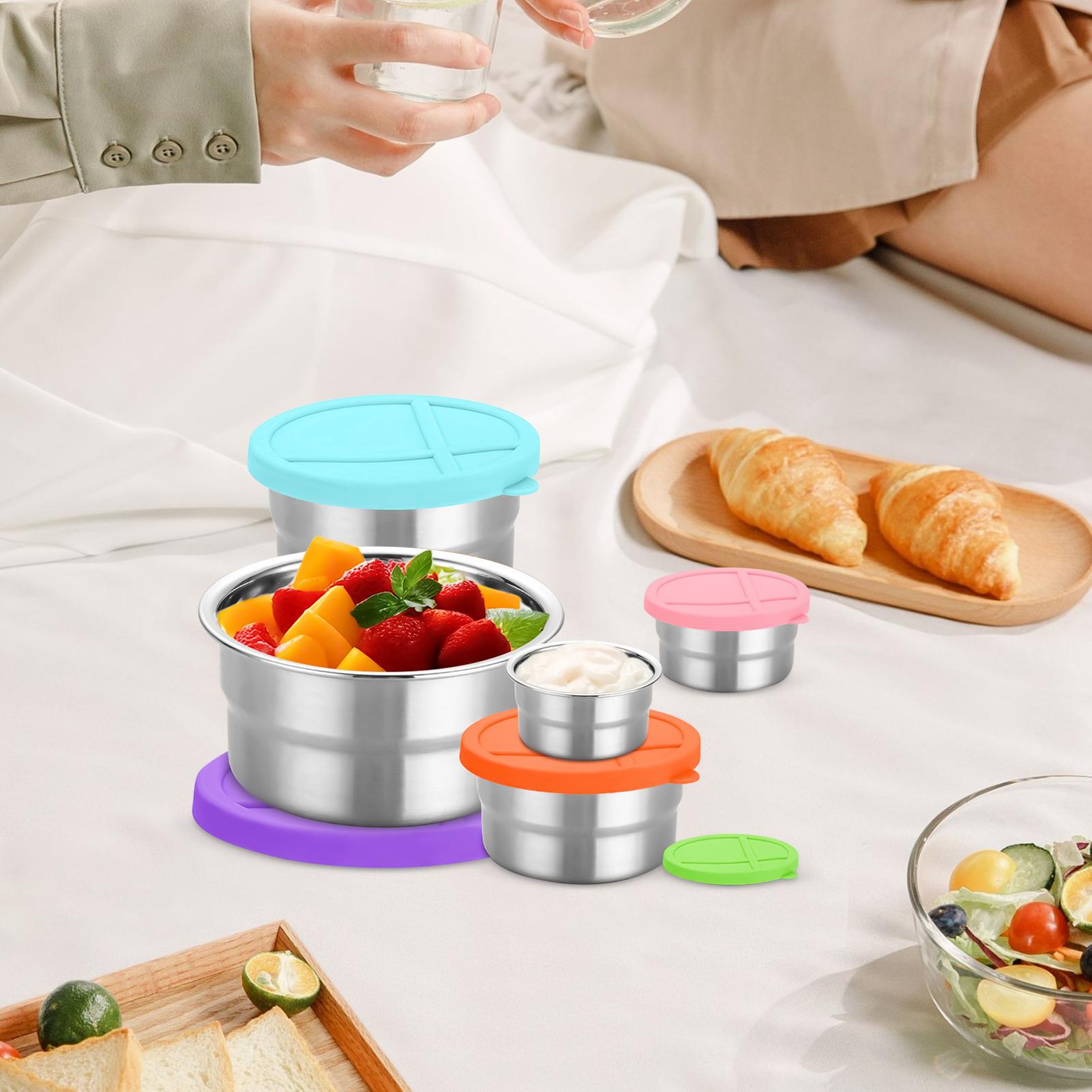 Metalen voedselcontainer 5-del - Food Snacks For Camping recensie en prijs