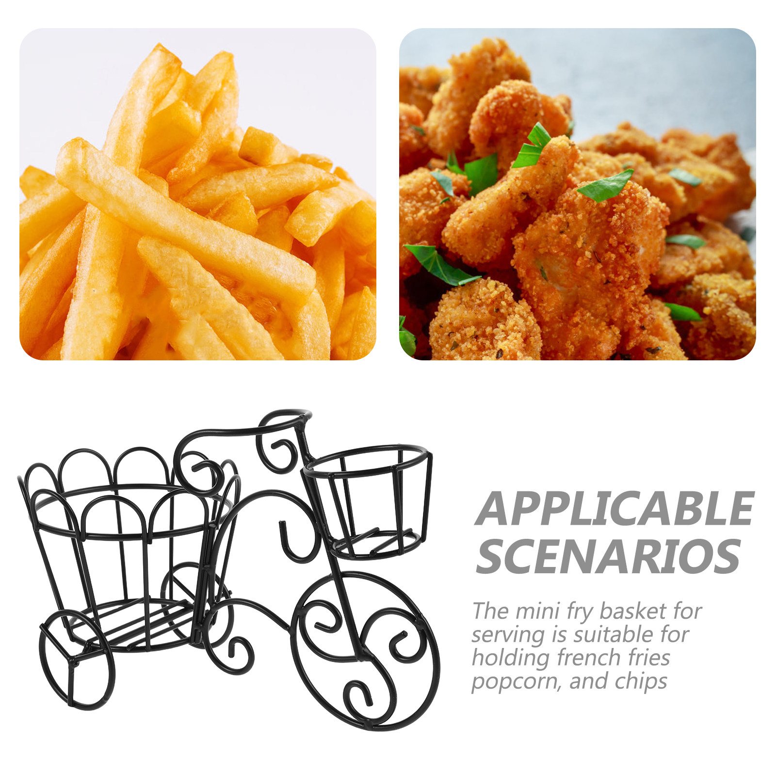 Creatieve ijzeren frietmandje, - Food Snacks Restaurant recensie en prijs